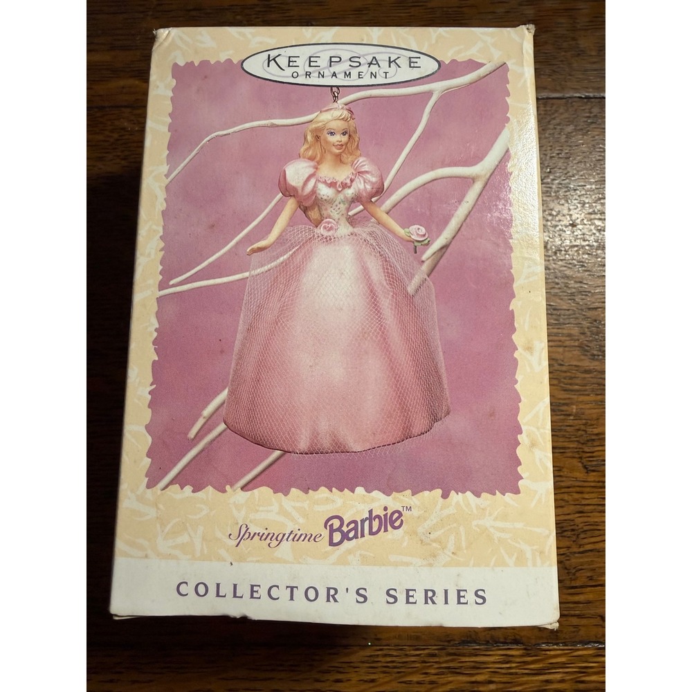 1996 Hallmark Keepsake Springtime Barbie Ornament‎ Easter Collection Series 2